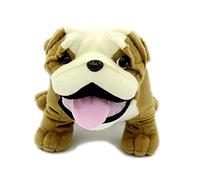 VACHICHI Animales de Peluche realistas Bulldog inglés Peluche Realista Animales de Peluche Cachorro de Perro, 30 cm