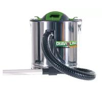 Vacío de Ceniza 18Lt 1000W Diavolina Inox Limpieza Camiletti Estufas Pellets