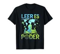 Vacío It Poder Camiseta Mexico Leer Floral Español Profesor Camiseta