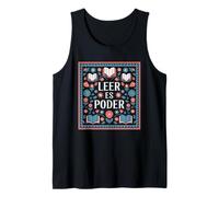 Vacío It Poder Camiseta Mexico Leer Floral Español Profesor Camiseta sin Mangas