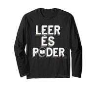 Vacío It Poder Camiseta Mexico Leer Floral Español Profesor Manga Larga