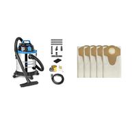 Vacmaster VQ1220SC 1250W 20L Bolsas universales para aspiradoras húmedas y secas (20L x 5 Bolsas)