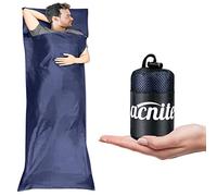 VACNITE Saco de Dormir Viaje, Saco de Dormir Adulto, 205g, 220cm x 70cm, Bolsa de Dormir Viaje para Hotel, Camping, Excursiones, Alpinismo, Adecuado para Hombres, Mujeres, Niños