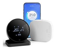Vaconoff Termostato de Caldera inalámbrico Inteligente con RF Receptor,Termostato Inteligente Wi-Fi Alimentado por batería,programable Diariamente Control App y Voz, Alexa/Google