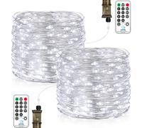 Vacoulery Guirnalda de Luces LED con Enchufe, 18M 150LEDs Guirnalda Luces Exterior, 8 Modes Luces de Hadas con Temporizador para Navidad Balcón Interior Bodas