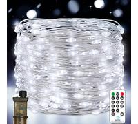 Vacoulery Guirnalda de Luces LED con Enchufe, 18M 150LEDs Guirnalda Luces Exterior, 8 Modes Luces de Hadas con Temporizador para Navidad Balcón Interior Bodas