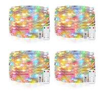 Vacoulery Guirnalda Luces USB, 10M 100 LED Luces de Cadena 8 Modos con Mando Timer Impermeable Cadena de Luces Para Habitacion Interior Bodas Fiesta de Navidad