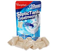 Vacplus Tratamiento para tanque séptico, 12 unidades de paquetes de tratamiento para tanque séptico disoluble