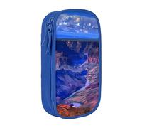 vacsAX Estuche de tela Oxford, duradero y elegante, para suministros escolares y de oficina, bolsa de lápices Beauty Grand Canyon, Blue, Talla única, Tarjetero