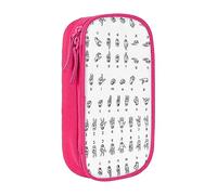 vacsAX Estuche de tela Oxford, duradero y elegante, para suministros escolares y de oficina, bolsa de lápices, lenguaje de señas, alfabeto, Pink, Talla única, Tarjetero