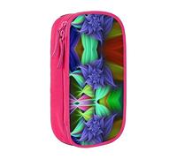 vacsAX Estuche de tela Oxford, duradero y elegante, para suministros escolares y de oficina, bolsa de lápices, diseño floral abstracto, Pink, Talla única, Tarjetero