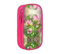 vacsAX Estuche de tela Oxford, duradero y elegante, para suministros escolares y de oficina, bolsa de lápices Spirit of the Lotus, Pink, Talla única, Tarjetero