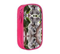 vacsAX Estuche de tela Oxford, duradero y elegante, para suministros escolares y de oficina, estuche para lápices, lindo koala, Pink, Talla única, Tarjetero