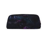 vacsAX Estuche negro misterioso para lápices, bolsa para monedas, bolsa de cosméticos, organizador de papelería de oficina, bolsa portátil para lápices