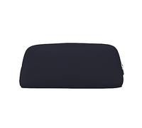 vacsAX Estuche negro sólido para lápices, bolsa para monedas, bolsa de cosméticos, organizador de papelería de oficina, bolsa portátil para lápices