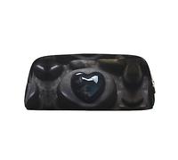 vacsAX Estuche para lápices con diseño de piedra de amor misterioso, bolsa de monedas, bolsa de cosméticos, organizador de papelería de oficina, bolsa portátil para lápices