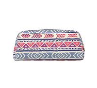 vacsAX Estuche para lápices con patrón floral geométrico liso, bolsa para monedas, bolsa de cosméticos, organizador de papelería de oficina, bolsa portátil para lápices