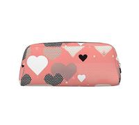 vacsAX Estuche para lápices de amor para el día de San Valentín, bolsa de monedas, bolsa de cosméticos, organizador de papelería de oficina, bolsa portátil para lápices