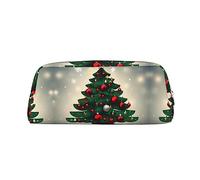 vacsAX Estuche para lápices de árbol de regalo de Navidad, bolsa de monedas, bolsa de cosméticos, organizador de papelería de oficina, bolsa portátil para lápices