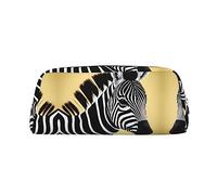 vacsAX Estuche para lápices de cebra en blanco y negro, bolsa de monedas, bolsa de cosméticos, organizador de papelería de oficina, bolsa portátil para lápices