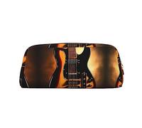 vacsAX Estuche para lápices de guitarra instrumental, bolsa para monedas, bolsa de cosméticos, organizador de papelería de oficina, bolsa portátil para lápices