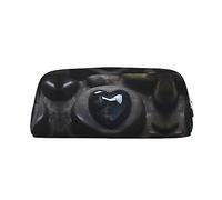vacsAX Estuche para lápices de piedra de amor misterioso, bolsa de monedas, bolsa de cosméticos, organizador de papelería de oficina, bolsa de lápices portátil