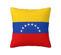 vacsAX Funda de almohada decorativa con bandera de Venezuela, funda de almohada para decoración del hogar, fundas de cojín para sofá, sala de estar, funda de almohada de 45 x 45 cm