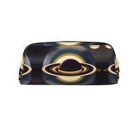 vacsAX Hermoso estuche Saturn para lápices, monedero, bolsa de cosméticos, organizador de papelería de oficina, bolsa portátil para lápices