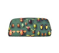 vacsAX Insect Atlas - Estuche para lápices, monedero, bolsa de cosméticos, organizador de papelería de oficina, bolsa portátil para lápices