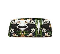 vacsAX Pandas of Father and Son Estuche para lápices, bolsa para monedas, bolsa de cosméticos, organizador de papelería de oficina, bolsa portátil para lápices