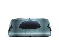 vacsAX Paraguas negro en la lluvia Estuche para lápices Estuche para lápices Bolsa de monedas Bolsa de cosméticos Oficina Papelería Organizador Portátil Bolsa de lápices