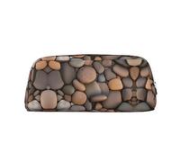 vacsAX Pebbles in the Beach - Estuche para lápices, monedero, bolsa de cosméticos, organizador de papelería de oficina, bolsa portátil para lápices