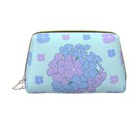 vacsAX Pequeña bolsa de maquillaje de cuero elegante bolsa de maquillaje con - perfecto para maquillaje, artículos de tocador y pinceles Yaxianmu Flower, Flor Yaxianmu, Talla única