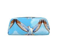 vacsAX Seagulls in flight Estuche para lápices, bolsa para monedas, bolsa de cosméticos, organizador de papelería de oficina, bolsa portátil para lápices
