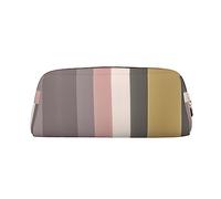 vacsAX Un esquema de color cálido y rústico estuche para lápices, bolsa para monedas, bolsa de cosméticos, organizador de papelería de oficina, bolsa portátil para lápices