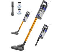 VACTechPro 32KPa/680W/6M Aspiradora, Aspiradora con Cable con 800ML Cubo de Basura, Aspirador con Diseño de Doble Asa, Aspirador con Cable para Suelos Duros, Aspirador Vertical Oro