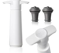 Vacu Vin 09812606 - Bomba de vacío con 2 tapones en estuche, color blanco
