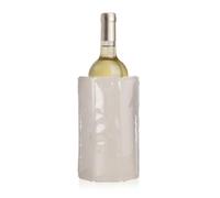 Vacu Vin Enfriador de Vino Flexible - Funda Reutilizable Color Arena para Botellas Estándar - Enfriamiento Rápido y Duradero
