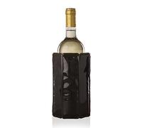 Vacu Vin Enfriador de Vino Flexible - Funda Reutilizable en Color Negro para Enfriamiento Eficiente de Botellas Estándar