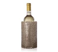 Vacu Vin Enfriador de Vino Flexible - Reutilizable - Platino - Funda Enfriadora de Botellas para Botellas Estándar - Solución de Enfriamiento Aislada