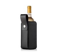 Vacu Vin Flexible Artico Enfriador de Vino - Enfriador Portátil y Versátil para Enfriamiento Rápido y Duradero - Color Negro