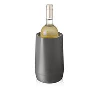Vacu Vin Hexo Enfriador de Vino 2-en-1 - Funda Reutilizable de Material Reciclado para Botellas de Tamaño Estándar - Color Grafito