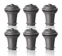 Vacu Vin Set de Bomba de Vacío y Tapón para Vino - Color Gris - Tapón Hermético para Mantener el Vino Fresco