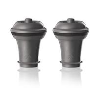 Vacu Vin, Tapones de vacio para botella de vino, juego de 2, color gris