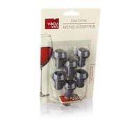 Vacu Vin Wine Saver - Juego de 6 tapones al vacío, color gris (edición limitada)