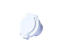 Vaculine Caja de tubo para aspiradora central, color blanco, plástico, accesorio para aspiradora central, conector de tubería, 1 unidad