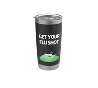 Vacúnese contra la gripe Vaso térmico de acero inoxidable de doble pared