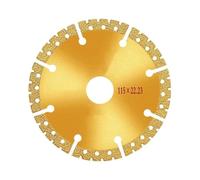Vacuum Brazed Diamond Yellow Saw Blade 4.5 Inch Steel Metal Stone Cast Iron Reinforcing Steel Aluminium Multi-Purpose Power Tool 1/2/3pcs(1pcs)