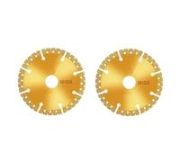Vacuum Brazed Diamond Yellow Saw Blade 4.5 Inch Steel Metal Stone Cast Iron Reinforcing Steel Aluminium Multi-Purpose Power Tool 1/2/3pcs(2pcs)