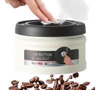 Vacuum Coffee Canister, Airtight Stainless Steel Jar, Press Vacuum Sealed Container, Food Storage Canister, One-Piece Press Vacuum Sealed Storage Container for Coffee Beans, Nuts,Tea, Cereal, Sugar